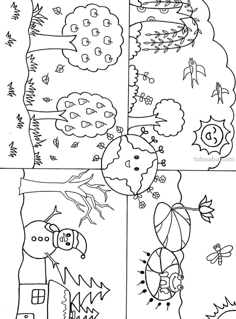 棒棒哒！手抄报线稿图，尽情发挥孩子的想象力，收藏备用