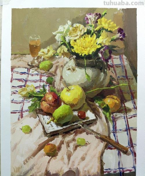 初中色彩静物画：色彩的魅力与表现 