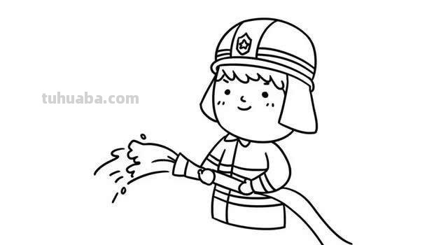 简笔画士兵怎么画 消防员怎么画简单,简笔画消防员的画法？