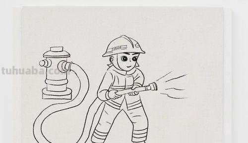 简笔画士兵怎么画 消防员怎么画简单,简笔画消防员的画法？