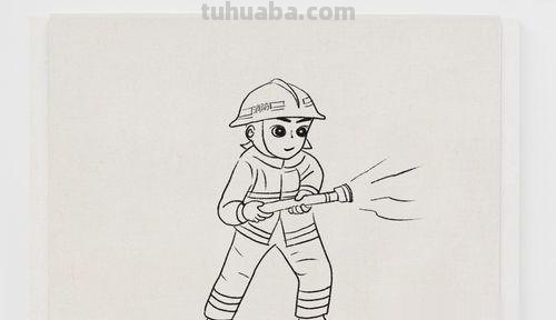 简笔画士兵怎么画 消防员怎么画简单,简笔画消防员的画法？