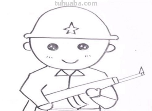 简笔画士兵怎么画 消防员怎么画简单,简笔画消防员的画法？