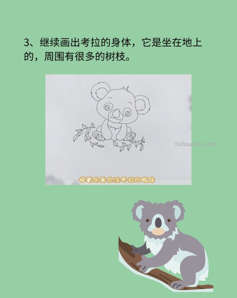 考拉简笔画 考拉简笔画