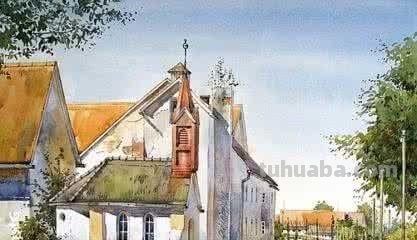 欧洲顶尖水彩 - 德国画家恩斯特·格里希尔唯美风景水彩画欣赏