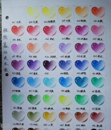 36色彩铅及36色彩铅色号对照表：打造完美的绘画作品 