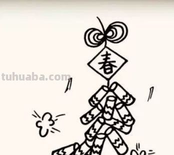 鞭炮简笔画