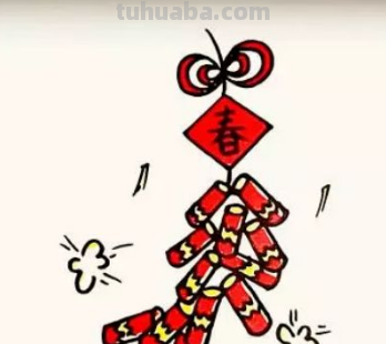 鞭炮简笔画