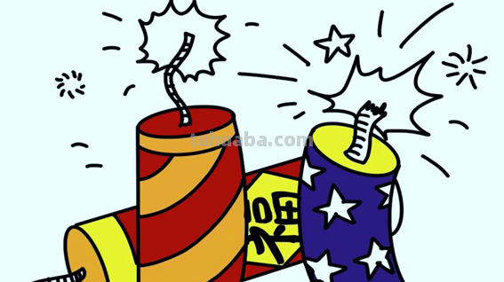 爆竹怎么画简笔画
