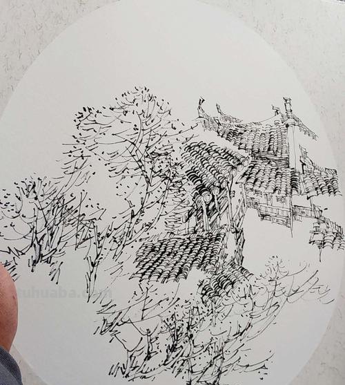 瓦片堆速写 怎样画古建筑中的瓦片（速写中的）？