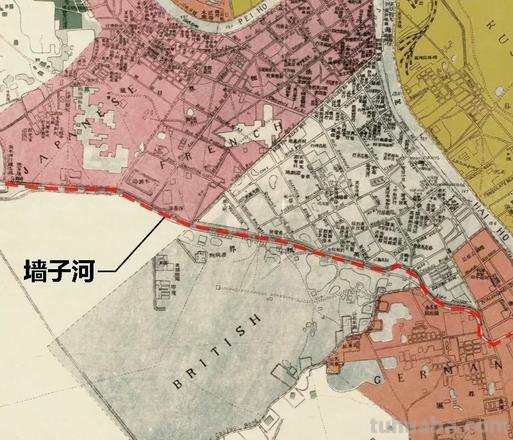 墙子河速写 墙子河经过的地方？