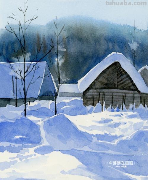 色彩雪景:用色彩描绘冬日风景画的技巧