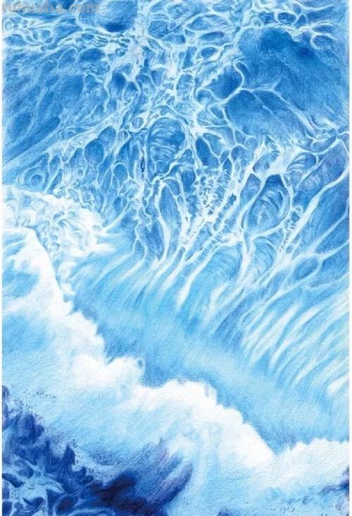 深海探索怎么画彩铅 如何用彩笔画大海？