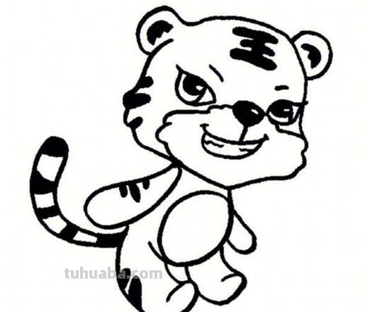 老虎简笔画的画法 老虎简笔画的画法图片大全