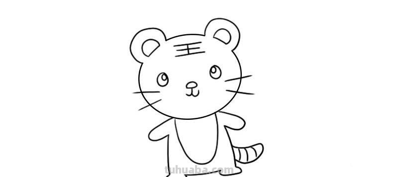 老虎简笔画的画法 老虎简笔画的画法图片大全