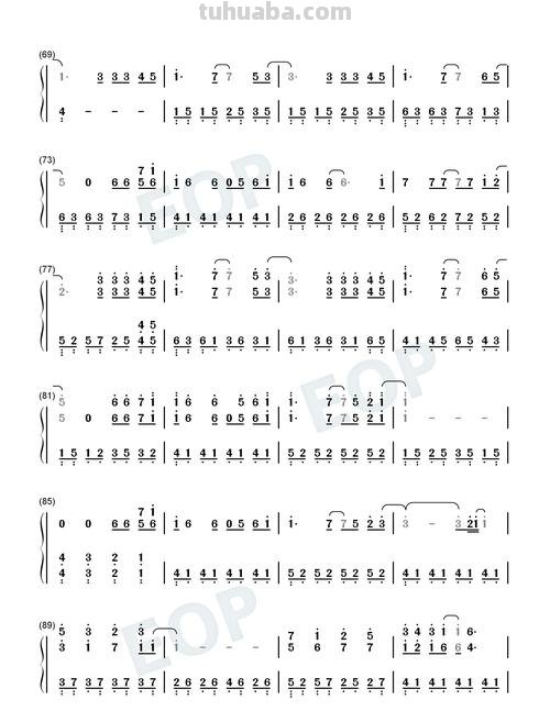 魔法星空的色彩简谱及钢琴演奏 