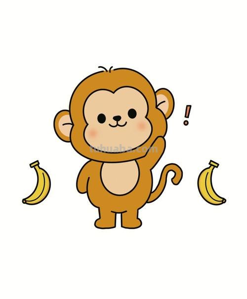 卡通猴子简笔画 卡通猴子简笔画彩色