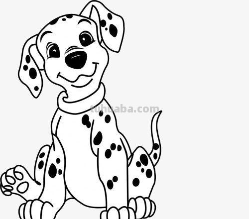 斑点狗简笔画怎么画 斑点狗简笔画怎么画好看