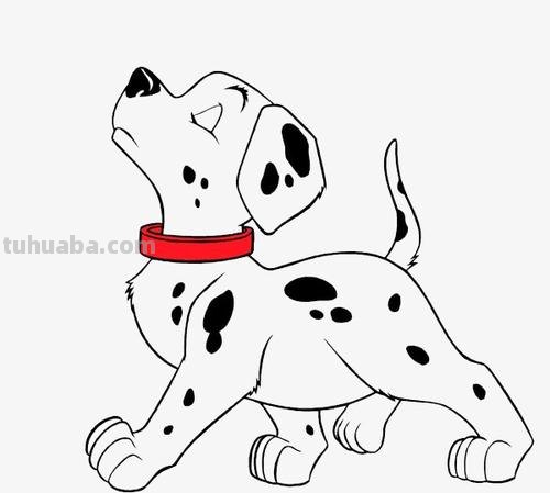 斑点狗简笔画怎么画 斑点狗简笔画怎么画好看