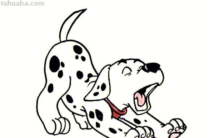 斑点狗简笔画怎么画 斑点狗简笔画怎么画好看