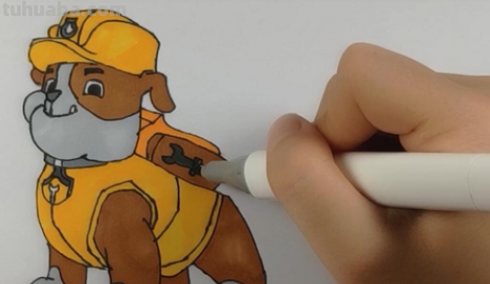 汪汪队中的阿奇怎么画