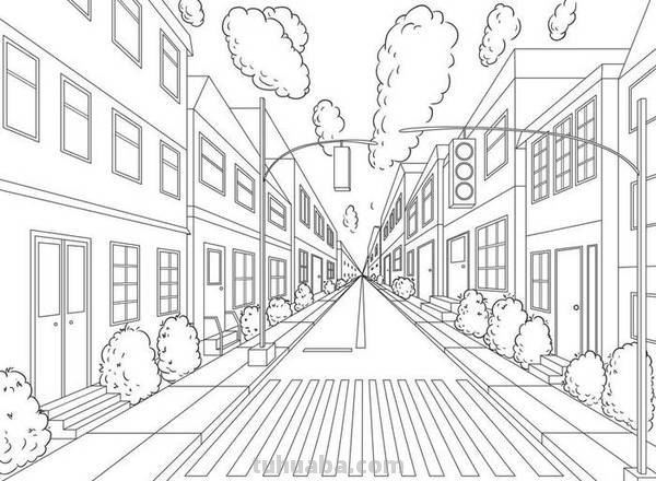 街道简笔画怎么画 如何快速画出城市？