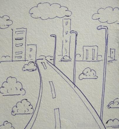 街道简笔画怎么画 如何快速画出城市？