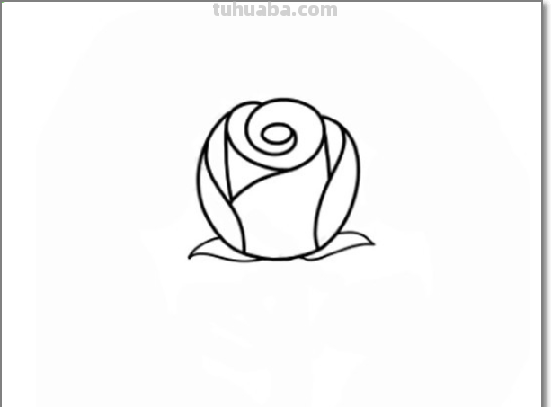 玫瑰花简笔画 玫瑰花简笔画