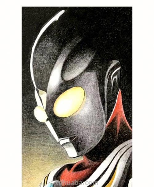 奥特曼怎么画彩铅上色 迪迦奥特曼全身怎么涂色？