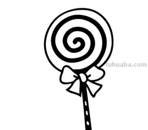 棒棒糖简笔画 棒棒糖简笔画带颜色