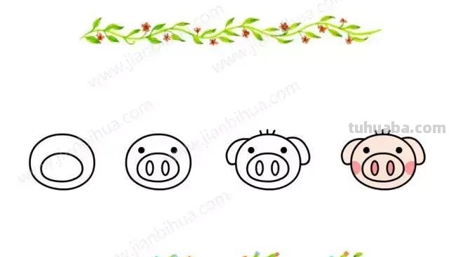 10组超萌的陆地小动物头像简笔画，爸妈和孩子一学就会！