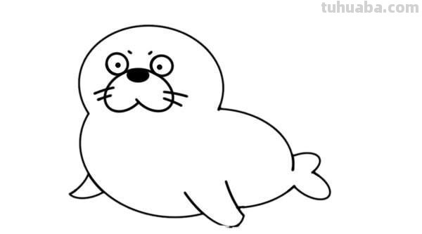 海狮简笔画 海狮简笔画图片大全