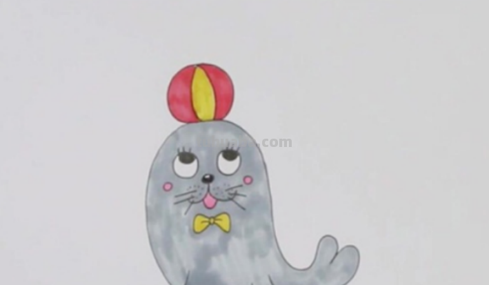 海狮怎么画好看又简单