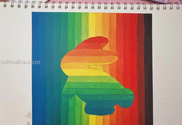 色相推移色彩构成图片的奥秘 