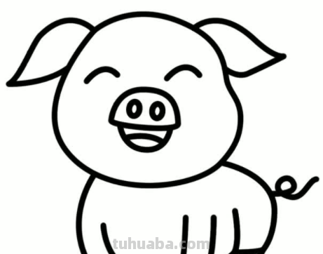 猪的简笔画怎么画又简单又可爱