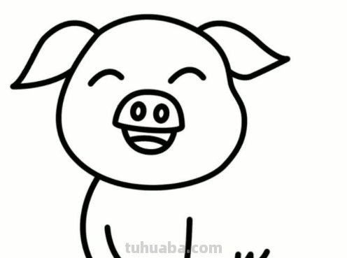 猪的简笔画怎么画又简单又可爱