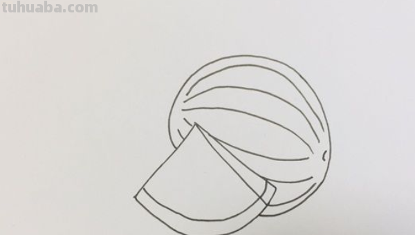 西瓜怎么画简笔画