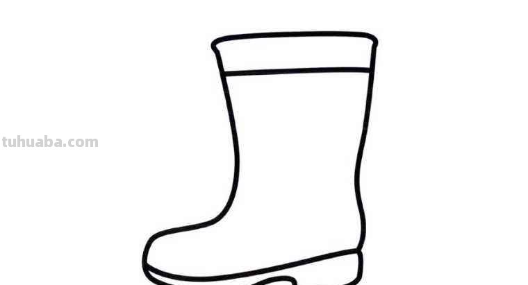 雨鞋的画法,简笔画雨靴怎么画
