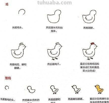 小动物简笔画教程，快马起来学 ( •́ .̫ •̀ ) ​