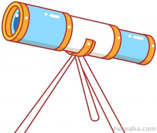望远镜简笔画 望远镜简笔画彩色