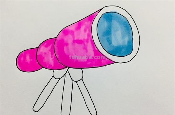 望远镜简笔画 望远镜简笔画彩色