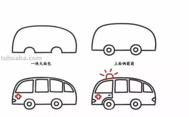 儿童简笔画：各种交通工具的画法
