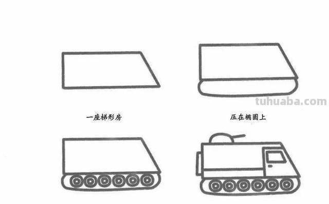 儿童简笔画：各种交通工具的画法