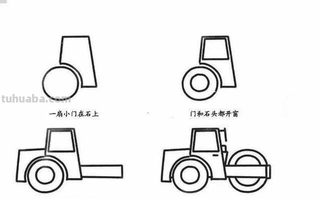 儿童简笔画：各种交通工具的画法