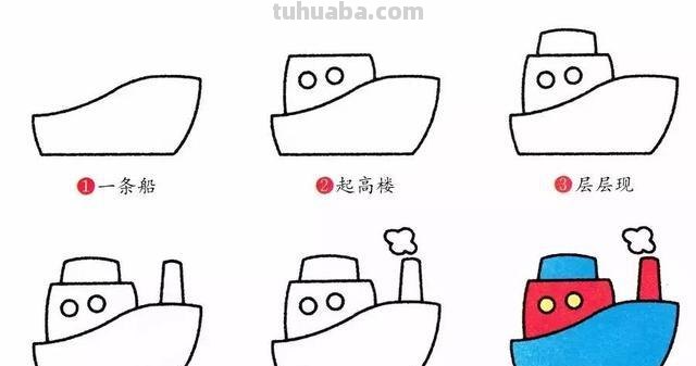儿童简笔画：各种交通工具的画法