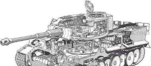 坦克简笔画 虎式重坦简笔画