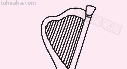 竖琴简笔画 竖琴简笔画图片