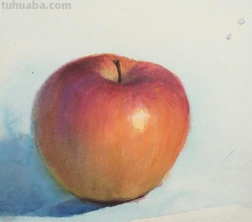 《色彩画水果静物——以苹果为例》 