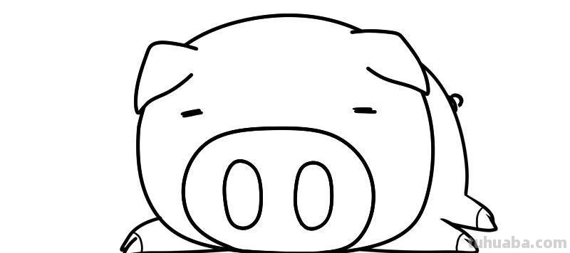 简笔画猪怎么画 10秒画一只猪？