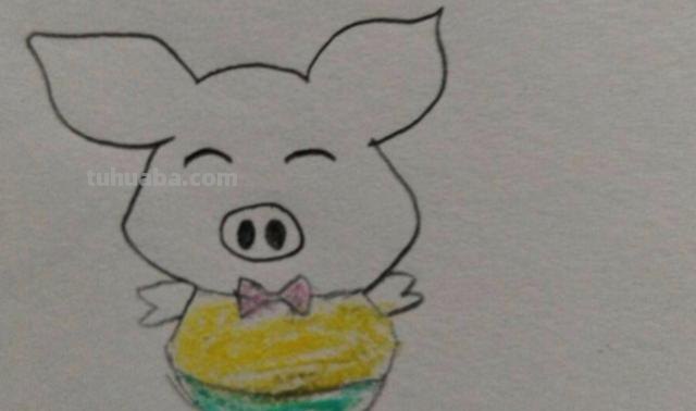 简笔画猪怎么画 10秒画一只猪？