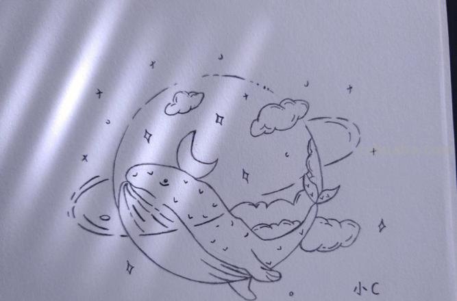 鲸鱼怎么画 鲸鱼怎么画 梦幻
